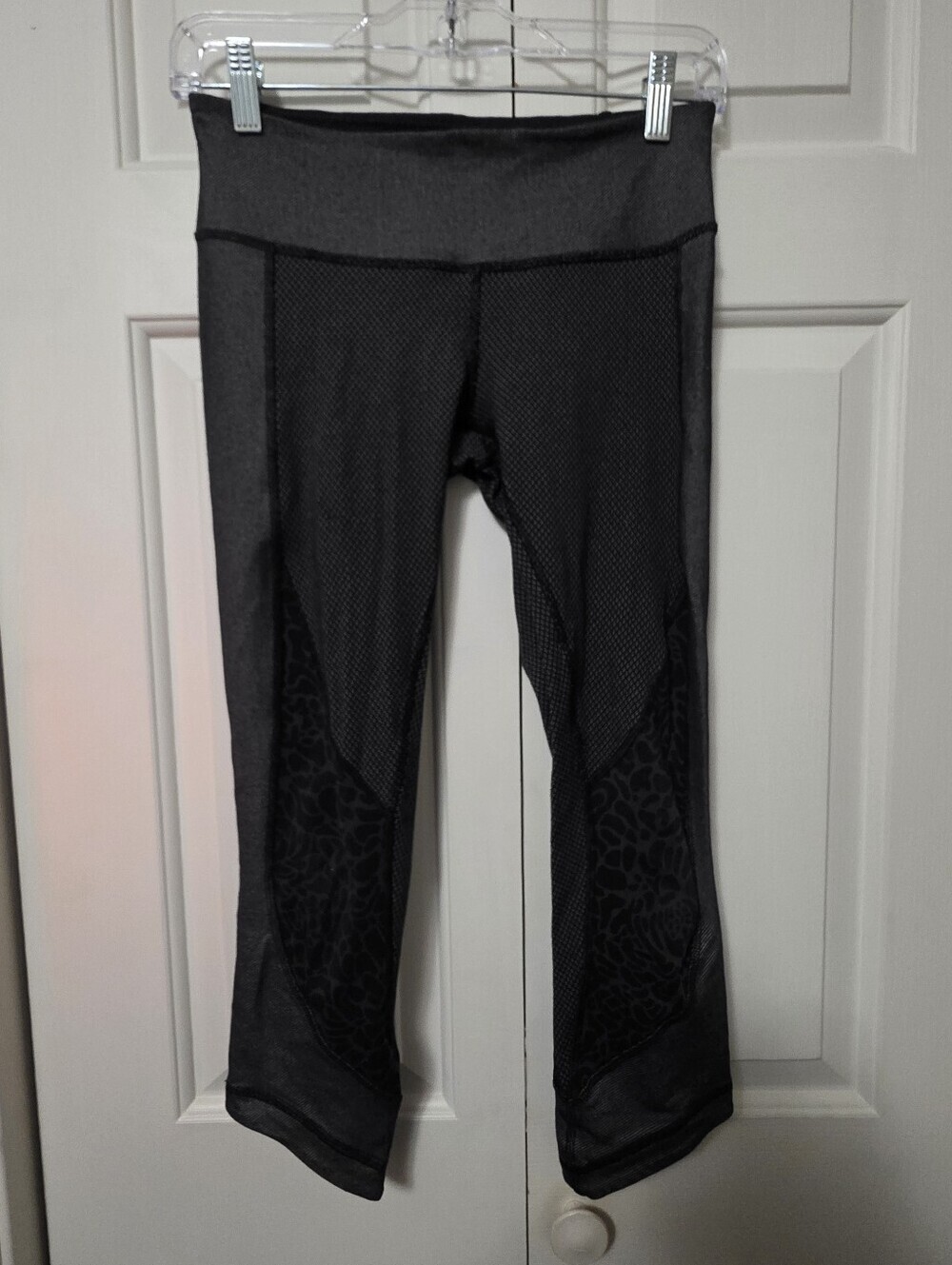 Lululemon Wunder Under Crop Leggings *Sashiko Black Camo Size 4